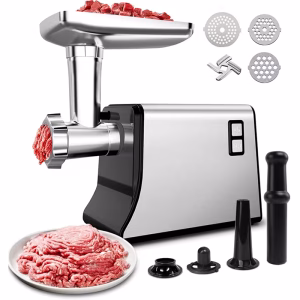 Electric Meat Grinder with Sausage Attachment