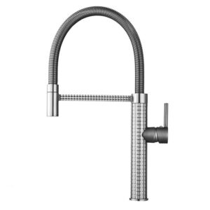Commercial Spring Kitchen Faucet - Brushed Stainless Steel