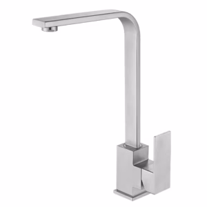 Modern Square Kitchen Faucet - Chrome Finish