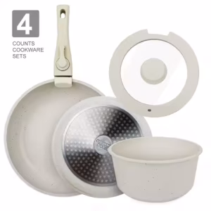 3-Piece Granite Nonstick Fry Pan Set