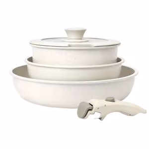 Ceramic Cookware Set - Cream White